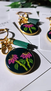 Hand Painted Floral Keychains | Rosy Florals