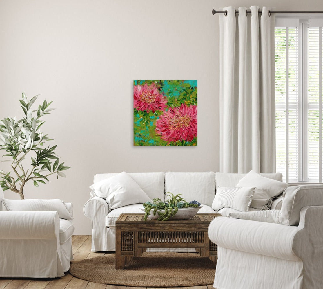 Canvas Print | Floral Artwork | "Water Lilies Dancing in the Sun"