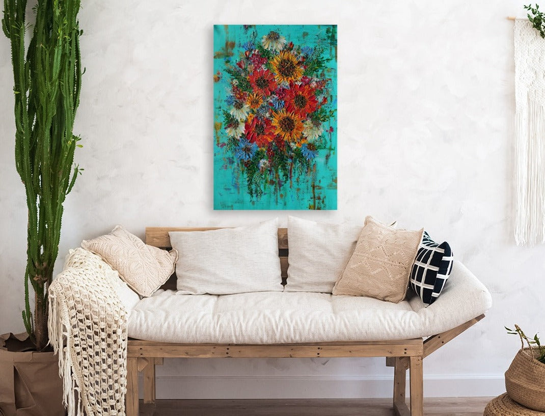 Canvas Print | Floral Artwork | "Morning Bouquet"