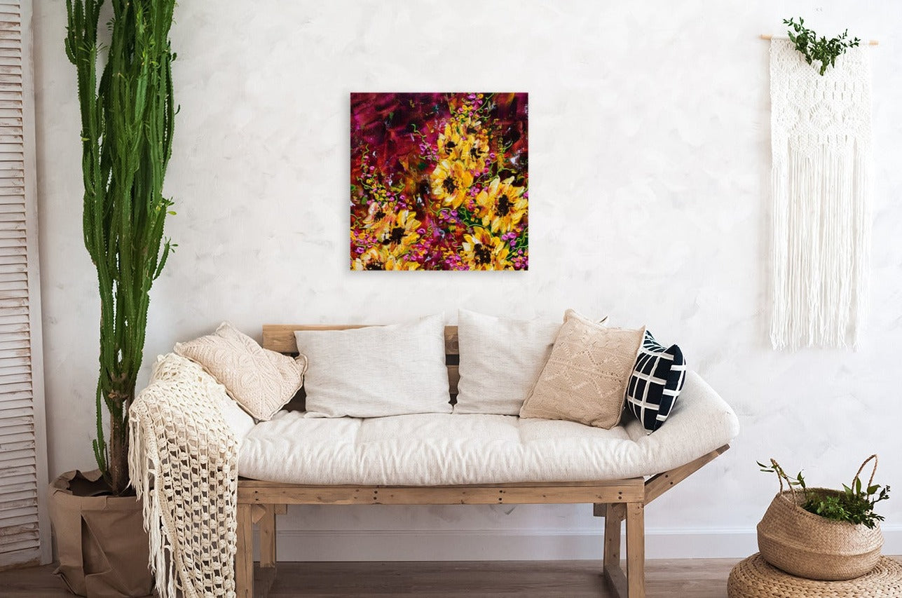 Canvas Print | Floral Artwork | "Evening Flora"