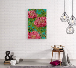 Canvas Print | Floral Artwork | "Water Lilies Dancing in the Sun"